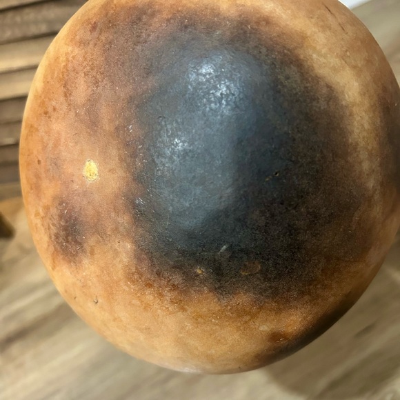 Vintage Handmade Hollow Gourd Vase 14” High - Picture 7 of 7